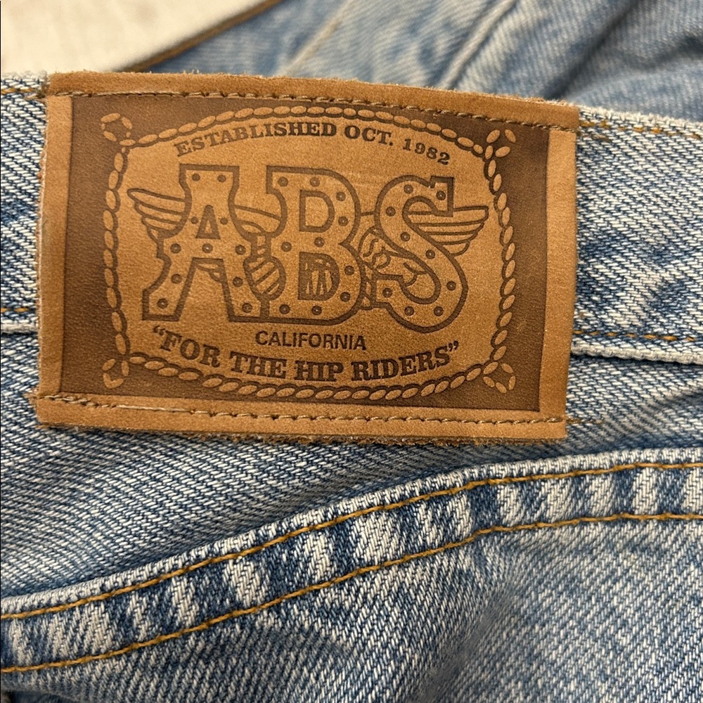 Allen B. By Allen Schwartz Blue Jeans SZ 12 Butterfly & Floral Embroidery - Picture 12 of 15